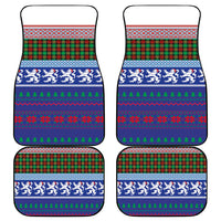 Scottish Christmas Car Mats Xmas Royal Lions and Tartan - Wonder Print Shop