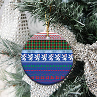 Scottish Christmas Ceramic Ornament Xmas Royal Lions and Tartan - Wonder Print Shop