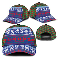 Scottish Christmas Classic Cap Xmas Royal Lions and Tartan - Wonder Print Shop