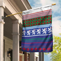 Scottish Christmas Garden Flag Xmas Royal Lions and Tartan - Wonder Print Shop
