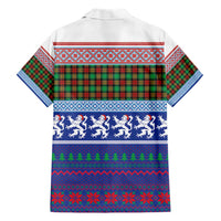 Scottish Christmas Hawaiian Shirt Xmas Royal Lions and Tartan - Wonder Print Shop