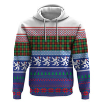 Scottish Christmas Hoodie Xmas Royal Lions and Tartan - Wonder Print Shop