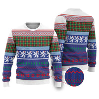 Scottish Christmas Ugly Christmas Sweater Xmas Royal Lions and Tartan - Wonder Print Shop