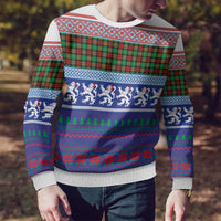 Scottish Christmas Ugly Christmas Sweater Xmas Royal Lions and Tartan - Wonder Print Shop