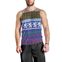 Scottish Christmas Men Tank Top Xmas Royal Lions and Tartan - Wonder Print Shop
