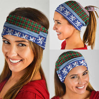Scottish Christmas Neck Gaiter Xmas Royal Lions and Tartan - Wonder Print Shop