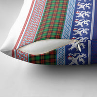 Scottish Christmas Pillow Cover Xmas Royal Lions and Tartan - Wonder Print Shop
