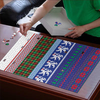 Scottish Christmas Puzzle Xmas Royal Lions and Tartan - Wonder Print Shop