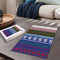 Scottish Christmas Puzzle Xmas Royal Lions and Tartan - Wonder Print Shop