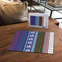 Scottish Christmas Puzzle Xmas Royal Lions and Tartan - Wonder Print Shop