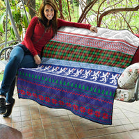 Scottish Christmas Quilt Xmas Royal Lions and Tartan - Wonder Print Shop