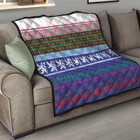 Scottish Christmas Quilt Xmas Royal Lions and Tartan - Wonder Print Shop