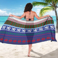 Scottish Christmas Sarong Xmas Royal Lions and Tartan - Wonder Print Shop
