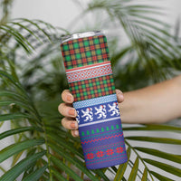 Scottish Christmas Skinny Tumbler Xmas Royal Lions and Tartan - Wonder Print Shop