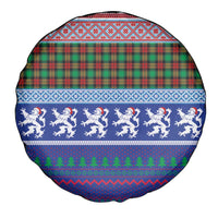 Scottish Christmas Spare Tire Cover Xmas Royal Lions and Tartan - Wonder Print Shop