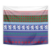Scottish Christmas Tapestry Xmas Royal Lions and Tartan - Wonder Print Shop