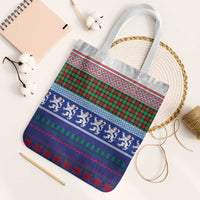 Scottish Christmas Tote Bag Xmas Royal Lions and Tartan - Wonder Print Shop
