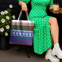 Scottish Christmas Tote Bag Xmas Royal Lions and Tartan - Wonder Print Shop