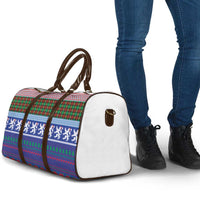 Scottish Christmas Travel Bag Xmas Royal Lions and Tartan - Wonder Print Shop