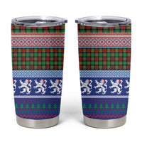 Scottish Christmas Tumbler Cup Xmas Royal Lions and Tartan - Wonder Print Shop