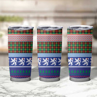 Scottish Christmas Tumbler Cup Xmas Royal Lions and Tartan - Wonder Print Shop