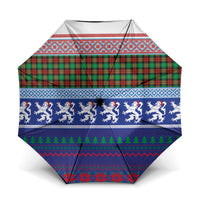Scottish Christmas Umbrella Xmas Royal Lions and Tartan - Wonder Print Shop