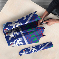 Scottish Christmas Umbrella Xmas Royal Lions and Tartan - Wonder Print Shop