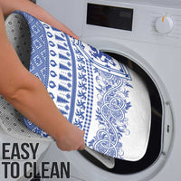 Scottish Christmas Bathroom Set Scotland Thistle and Celtic Knot White-Blue Color - Wonder Print Shop