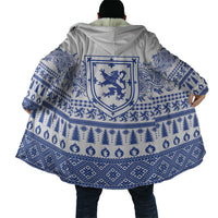 Scottish Christmas Cloak Scotland Thistle and Celtic Knot White-Blue Color - Wonder Print Shop