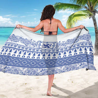 Scottish Christmas Sarong Scotland Thistle and Celtic Knot White-Blue Color - Wonder Print Shop