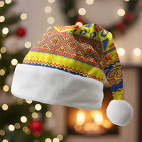 Scottish Christmas Santa Hat Scotland Thistle and Celtic Knot Yellow-Red Color - Wonder Print Shop