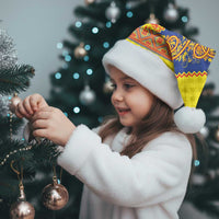 Scottish Christmas Santa Hat Scotland Thistle and Celtic Knot Yellow-Red Color - Wonder Print Shop
