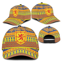 Scottish Christmas Classic Cap Scotland Thistle and Celtic Knot Yellow-Red Color - Wonder Print Shop