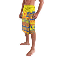 Scottish Christmas Lavalava Scotland Thistle and Celtic Knot Yellow-Red Color - Wonder Print Shop