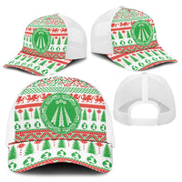 Welsh Christmas Baseball Net Cap Awen and Celtics Culture with Xmas Elements - Wonder Print Shop