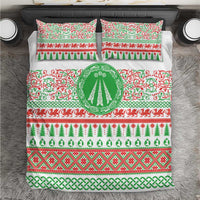 Welsh Christmas Bedding Set Awen and Celtics Culture with Xmas Elements - Wonder Print Shop