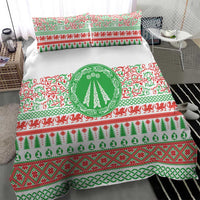 Welsh Christmas Bedding Set Awen and Celtics Culture with Xmas Elements - Wonder Print Shop