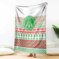Welsh Christmas Blanket Awen and Celtics Culture with Xmas Elements - Wonder Print Shop