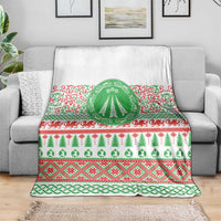 Welsh Christmas Blanket Awen and Celtics Culture with Xmas Elements - Wonder Print Shop