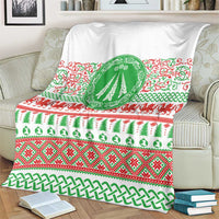Welsh Christmas Blanket Awen and Celtics Culture with Xmas Elements - Wonder Print Shop