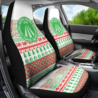 Welsh Christmas Car Seat Cover Awen and Celtics Culture with Xmas Elements - Wonder Print Shop