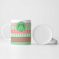 Welsh Christmas Ceramic Mug Awen and Celtics Culture with Xmas Elements - Wonder Print Shop