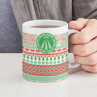 Welsh Christmas Ceramic Mug Awen and Celtics Culture with Xmas Elements - Wonder Print Shop