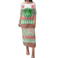Welsh Christmas Family Matching Puletasi and Hawaiian Shirt Awen and Celtics Culture with Xmas Elements - Wonder Print Shop