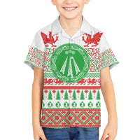 Welsh Christmas Family Matching Puletasi and Hawaiian Shirt Awen and Celtics Culture with Xmas Elements - Wonder Print Shop