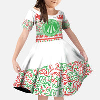 Welsh Christmas Family Matching Tank Maxi Dress and Hawaiian Shirt Awen and Celtics Culture with Xmas Elements - Wonder Print Shop