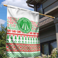 Welsh Christmas Garden Flag Awen and Celtics Culture with Xmas Elements - Wonder Print Shop