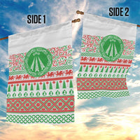 Welsh Christmas Garden Flag Awen and Celtics Culture with Xmas Elements - Wonder Print Shop