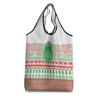 Welsh Christmas Grocery Bag Awen and Celtics Culture with Xmas Elements - Wonder Print Shop