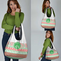 Welsh Christmas Grocery Bag Awen and Celtics Culture with Xmas Elements - Wonder Print Shop